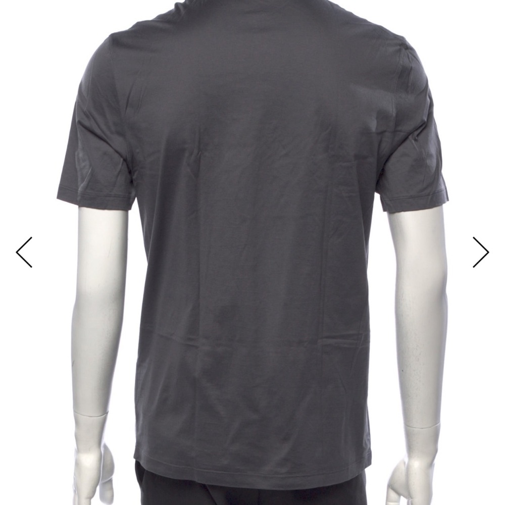 Prada Charcoal Short Sleeve Polo Shirt - Picture 2 of 4